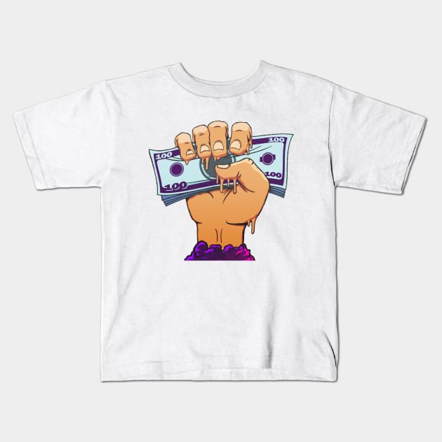 Finally Rich! Kids T-Shirt by EzraGFX